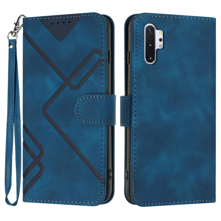 Line Pattern Skin Feel Leather Phone Case, For Samsung Galaxy A20s, For Samsung Galaxy Note10+, For Samsung Galaxy A20e / A10e, For Samsung Galaxy A70