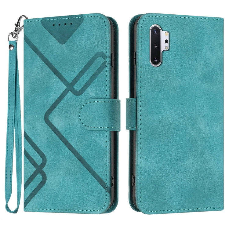 Line Pattern Skin Feel Leather Phone Case, For Samsung Galaxy A20s, For Samsung Galaxy Note10+, For Samsung Galaxy A20e / A10e, For Samsung Galaxy A70