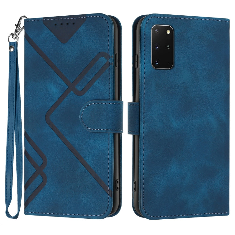 Line Pattern Skin Feel Leather Phone Case, For Samsung Galaxy A11 EU Version, For Samsung Galaxy S20, For Samsung Galaxy S20+, For Samsung Galaxy A21 EU Version