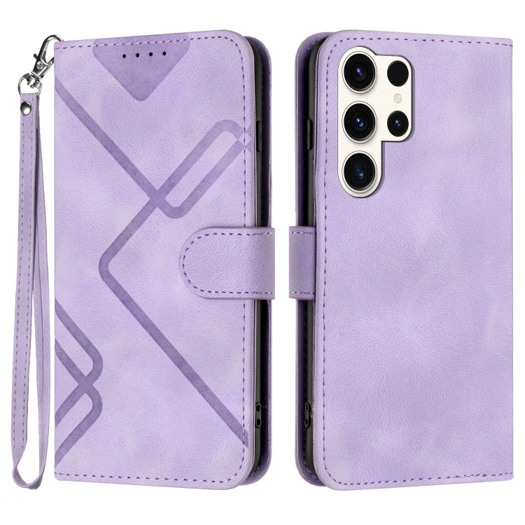 Line Pattern Skin Feel Leather Phone Case, For Samsung Galaxy A34 5G, For Samsung Galaxy A54 5G, For Samsung Galaxy A04e, For Samsung Galaxy S23 Ultra 5G