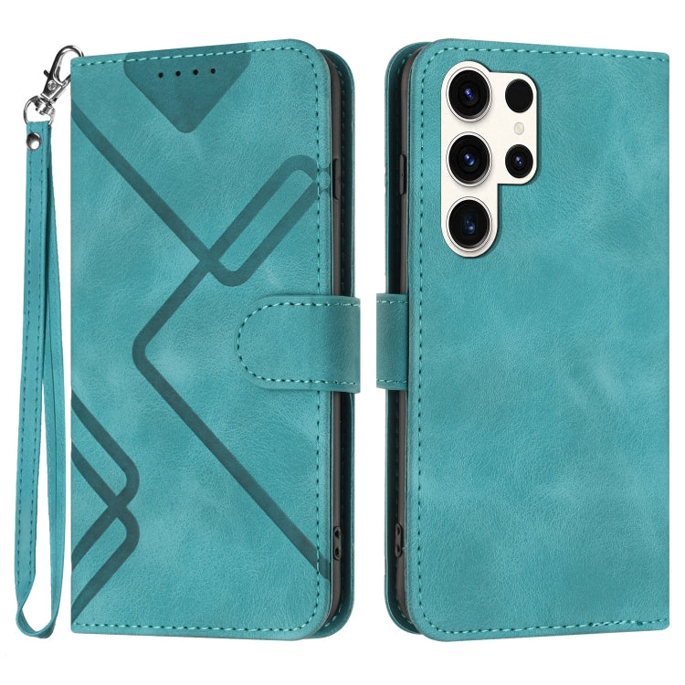 Line Pattern Skin Feel Leather Phone Case, For Samsung Galaxy A34 5G, For Samsung Galaxy A54 5G, For Samsung Galaxy A04e, For Samsung Galaxy S23 Ultra 5G