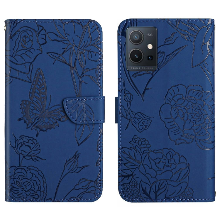 HT03 Skin Feel Butterfly Embossed Flip Leather Phone Case, For vivo Y02S Global / Y16 4G Global, For vivo Y77 5G Global / Y22S 4G Global, For vivo Y77E 5G, For vivo Y75 5G Global