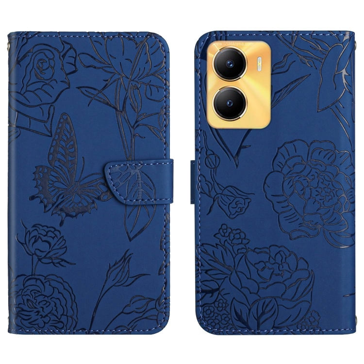 HT03 Skin Feel Butterfly Embossed Flip Leather Phone Case, For vivo Y02S Global / Y16 4G Global, For vivo Y77 5G Global / Y22S 4G Global, For vivo Y77E 5G, For vivo Y75 5G Global