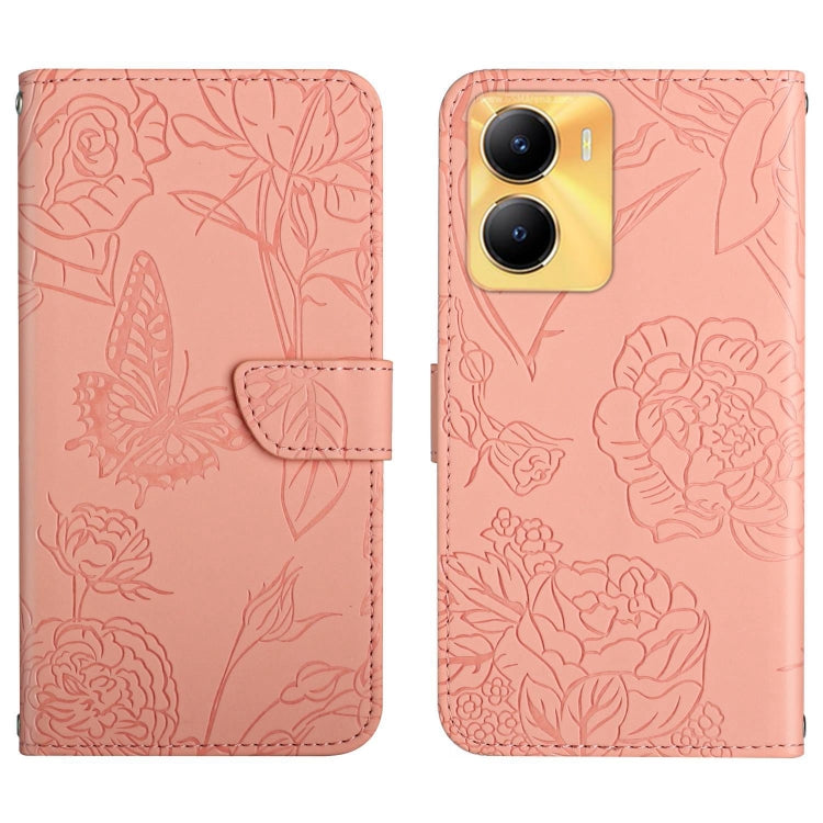 HT03 Skin Feel Butterfly Embossed Flip Leather Phone Case, For vivo Y02S Global / Y16 4G Global, For vivo Y77 5G Global / Y22S 4G Global, For vivo Y77E 5G, For vivo Y75 5G Global