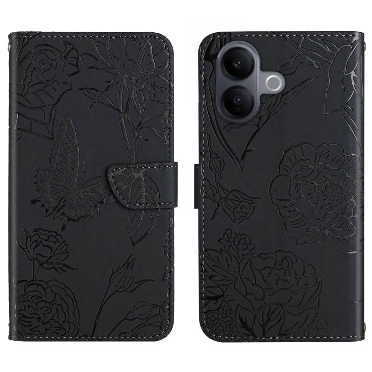 HT03 Skin Feel Butterfly Embossed Flip Leather Phone Case, For vivo V70 FE 5G, For vivo V70 5G Global / V70 Elite 5G, For vivo V60 Lite 5G, For vivo V60 5G