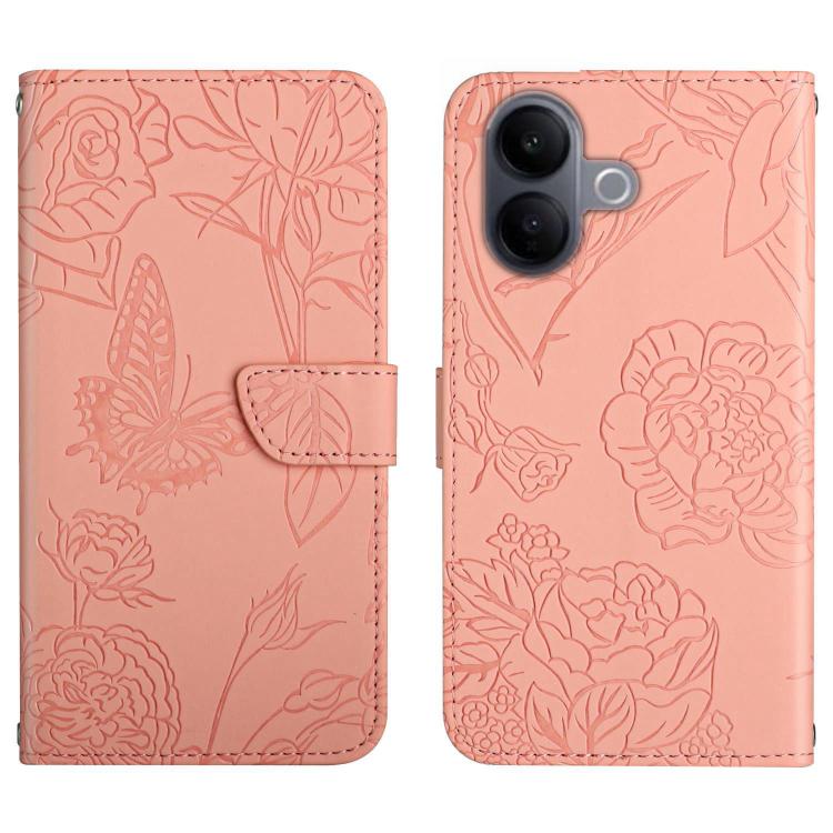 HT03 Skin Feel Butterfly Embossed Flip Leather Phone Case, For vivo V70 FE 5G, For vivo V70 5G Global / V70 Elite 5G, For vivo V60 Lite 5G, For vivo V60 5G
