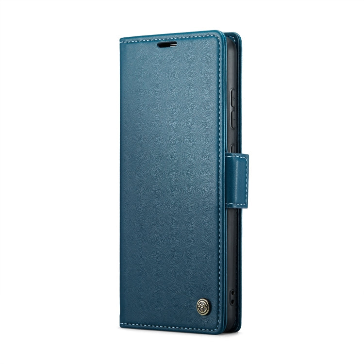 For Samsung Galaxy A52/A52s 5G CaseMe 023 Butterfly Buckle Litchi Texture RFID Anti-theft Leather Phone Case(Blue)