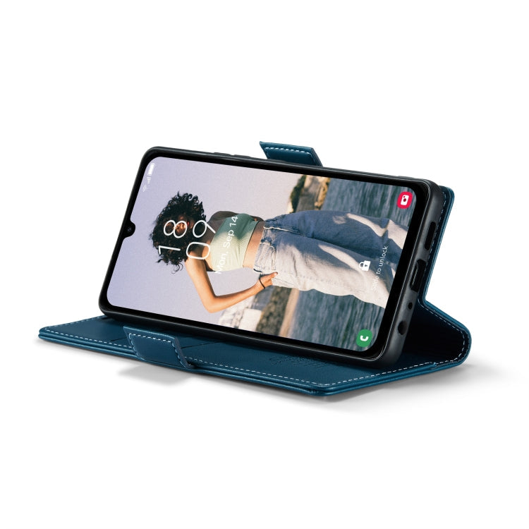 For Samsung Galaxy A15 4G/5G CaseMe 023 Butterfly Buckle Litchi Texture RFID Anti-theft Leather Phone Case(Blue)
