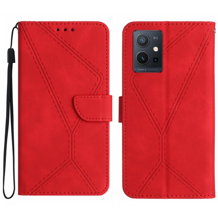 Stitching Embossed Leather Phone Case, For vivo V27E 4G Global, For vivo Y02A 4G / Y02 4G / Y11 2023, For vivo Y55S 5G 2023 / Y55 5G / T1 5G, For vivo Y75 5G Global