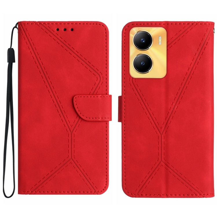 Stitching Embossed Leather Phone Case, For vivo Y56 5G Global, For vivo Y02S Global / Y16 4G Global, For vivo Y77E 5G, For vivo Y77 5G Global / Y22S 4G Global