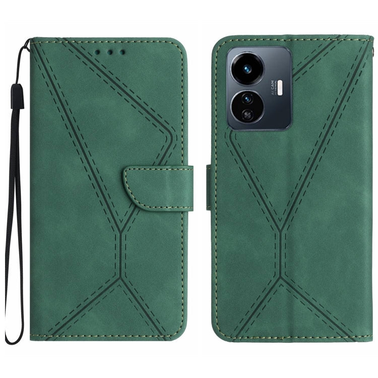 Stitching Embossed Leather Phone Case, For vivo Y56 5G Global, For vivo Y02S Global / Y16 4G Global, For vivo Y77E 5G, For vivo Y77 5G Global / Y22S 4G Global