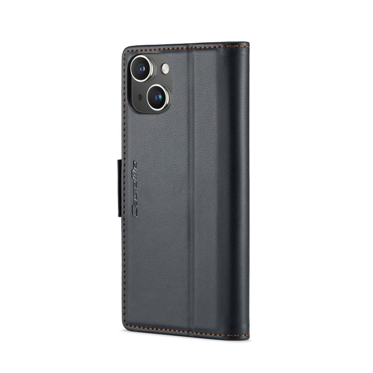 CaseMe 023 Butterfly Buckle Litchi Texture RFID Anti-theft Leather Phone Case, For iPhone 15 Plus, For iPhone 14 Pro, For iPhone 14 Pro Max, For iPhone 15