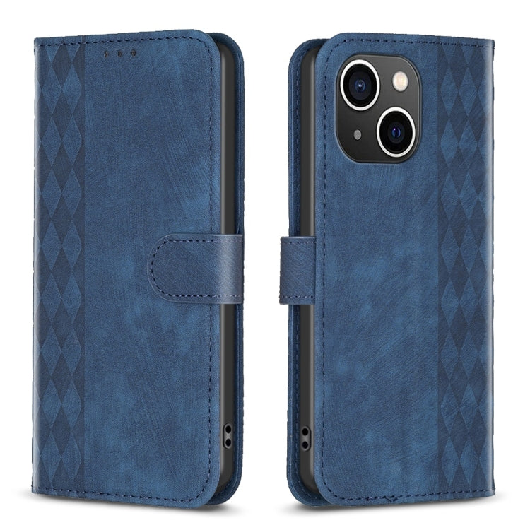 Plaid Embossed Leather Phone Case, For iPhone 14 Pro Max, For iPhone 13, For iPhone 13 Pro, For iPhone 15 Pro