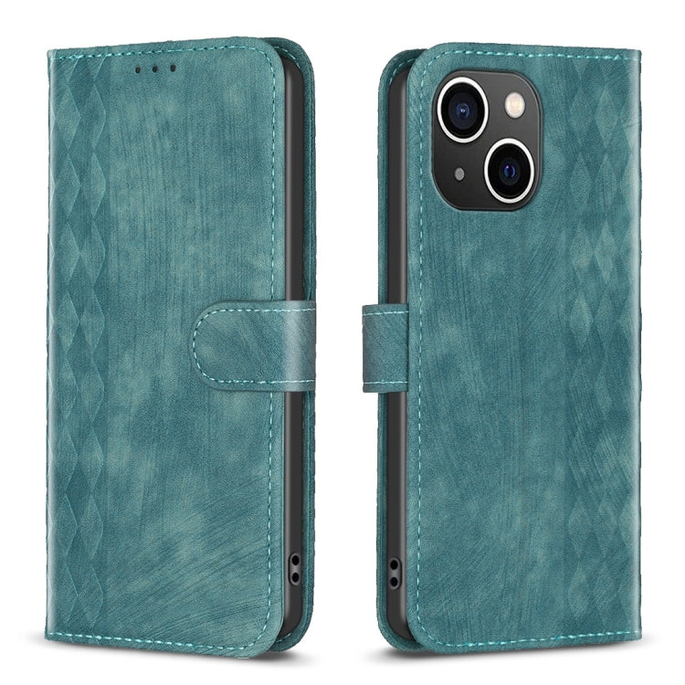 Plaid Embossed Leather Phone Case, For iPhone 14 Pro Max, For iPhone 13, For iPhone 13 Pro, For iPhone 15 Pro