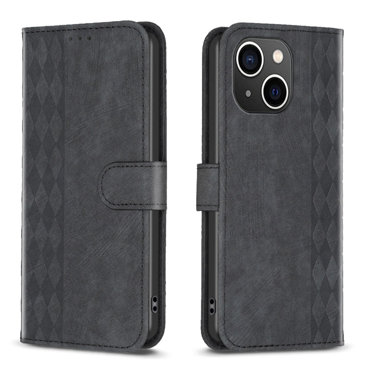 Plaid Embossed Leather Phone Case, For iPhone 14 Pro Max, For iPhone 13, For iPhone 13 Pro, For iPhone 15 Pro