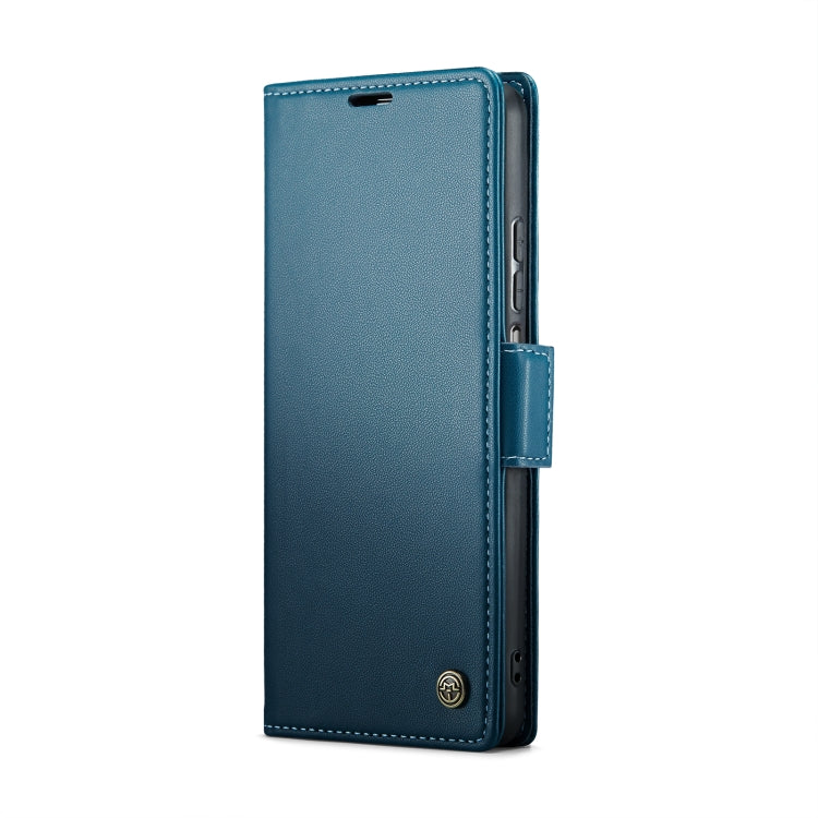 For Xiaomi Poco F5 5G/Redmi Note 12 Turbo 5G CaseMe 023 Butterfly Buckle Litchi Texture RFID Anti-theft Leather Phone Case(Blue)