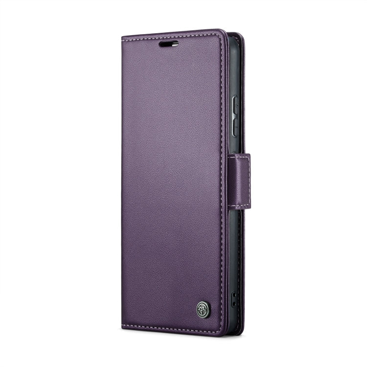 For Xiaomi 12T /12T Pro/Redmi K50 Ultra CaseMe 023 Butterfly Buckle Litchi Texture RFID Anti-theft Leather Phone Case(Pearly Purple)