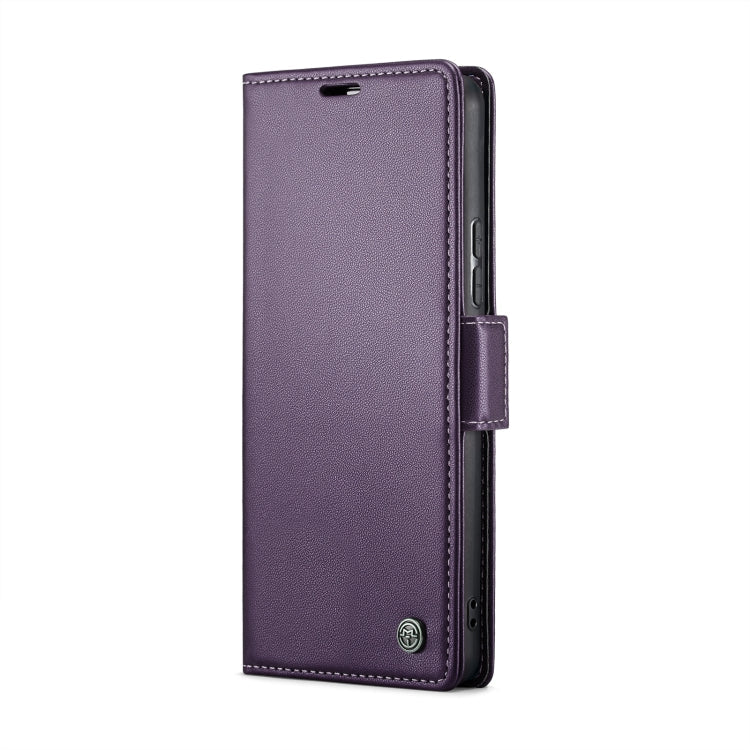 For Xiaomi 13T/13T Pro CaseMe 023 Butterfly Buckle Litchi Texture RFID Anti-theft Leather Phone Case(Pearly Purple)