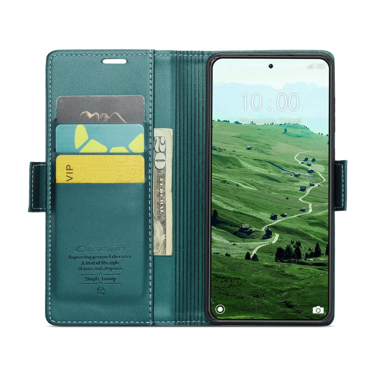 For Xiaomi 14 Pro CaseMe 023 Butterfly Buckle Litchi Texture RFID Anti-theft Leather Phone Case(Pearly Blue)