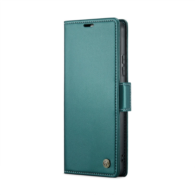 For Xiaomi Redmi Note 13 Pro 4G CaseMe 023 Butterfly Buckle Litchi Texture RFID Anti-theft Leather Phone Case(Pearly Blue)