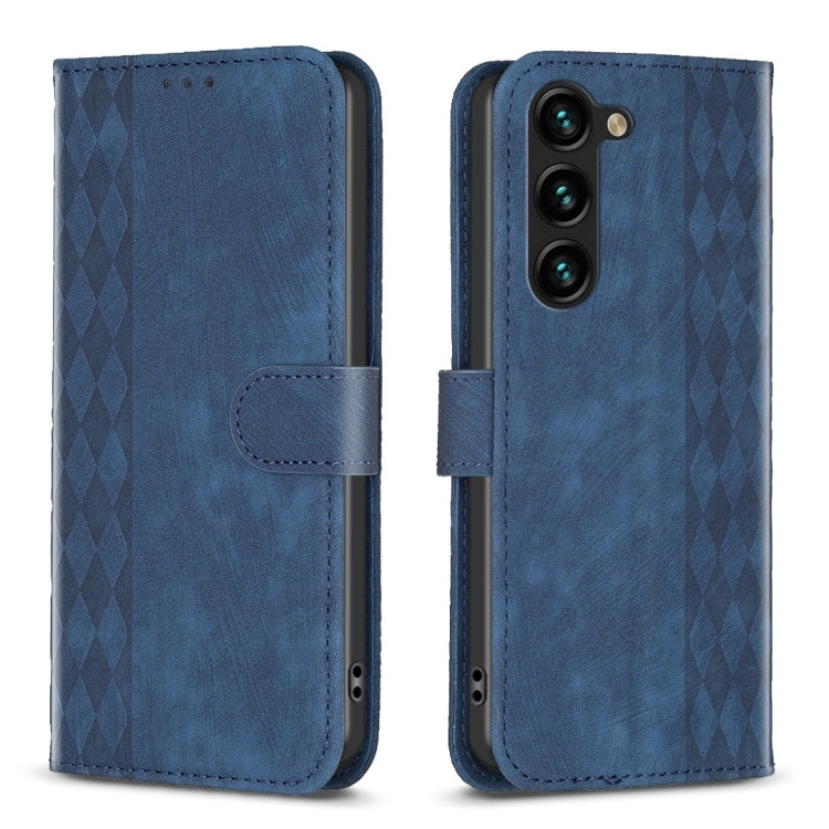Plaid Embossed Leather Phone Case, For Samsung Galaxy A25 5G, For Samsung Galaxy S23 5G, For Samsung Galaxy S24+ 5G, For Samsung Galaxy S23 FE 5G