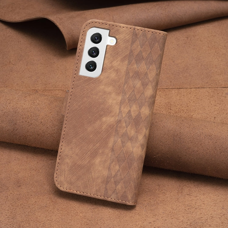 Plaid Embossed Leather Phone Case, For Samsung Galaxy S21 FE 5G, For Samsung Galaxy S20, For Samsung Galaxy S20+, For Samsung Galaxy S20 FE
