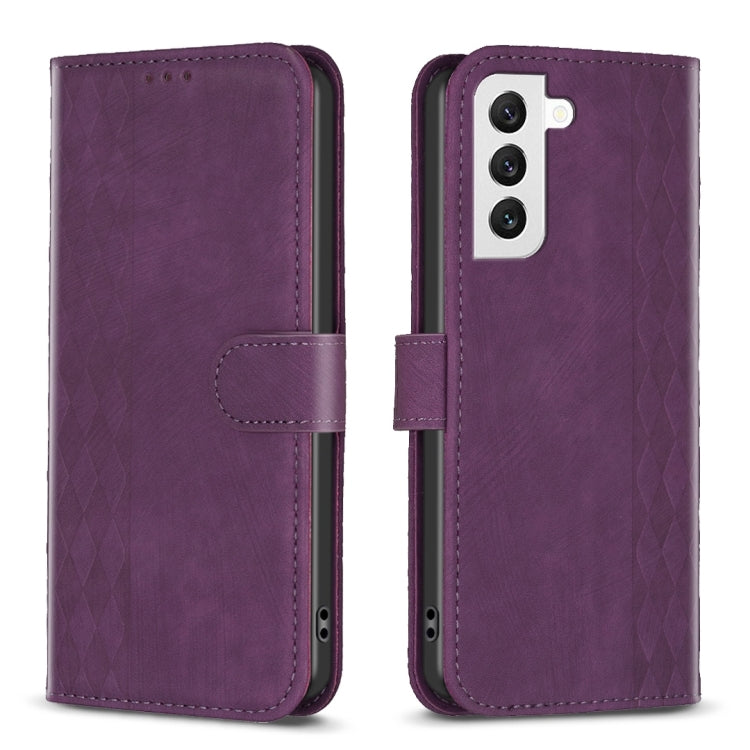 Plaid Embossed Leather Phone Case, For Samsung Galaxy S21 FE 5G, For Samsung Galaxy S20, For Samsung Galaxy S20+, For Samsung Galaxy S20 FE