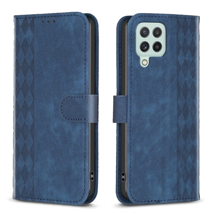Plaid Embossed Leather Phone Case, For Samsung Galaxy S20 Ultra, For Samsung Galaxy A03s / A02s, For Samsung Galaxy A12, For Samsung Galaxy A13 4G/5G