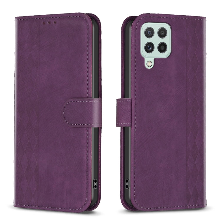 Plaid Embossed Leather Phone Case, For Samsung Galaxy S20 Ultra, For Samsung Galaxy A03s / A02s, For Samsung Galaxy A12, For Samsung Galaxy A13 4G/5G