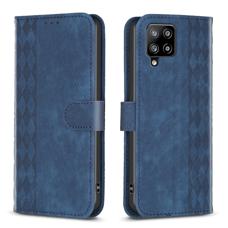 Plaid Embossed Leather Phone Case, For Samsung Galaxy A34, For Samsung Galaxy A41, For Samsung Galaxy A42 5G, For Samsung Galaxy A51 4G