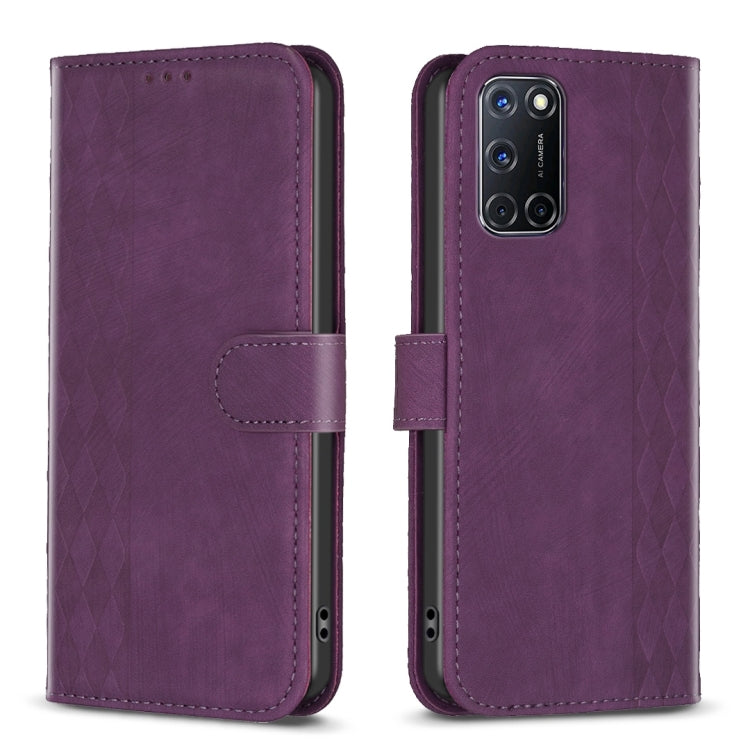 Plaid Embossed Leather Phone Case, For Samsung Galaxy A52 4G/5G, For Samsung Galaxy A53, For Samsung Galaxy A54, For Samsung Galaxy A71 4G