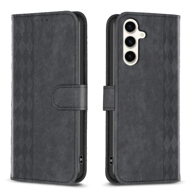 Plaid Embossed Leather Phone Case, For Samsung Galaxy A25 5G, For Samsung Galaxy S23 5G, For Samsung Galaxy S24+ 5G, For Samsung Galaxy S23 FE 5G