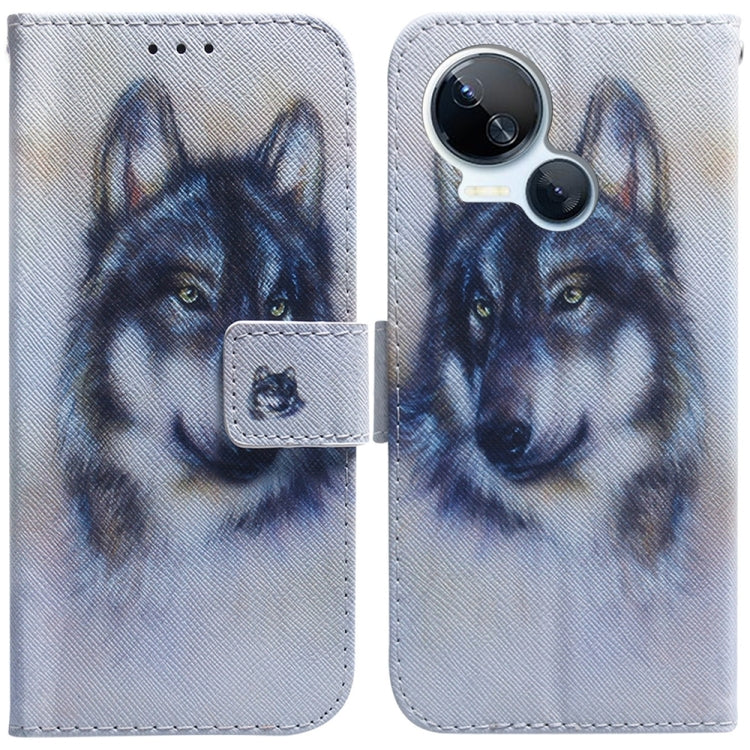 Coloured Drawing Flip Leather Phone Case, For Tecno Camon 20 Pro 4G / 20, For Tecno Spark 10 5G