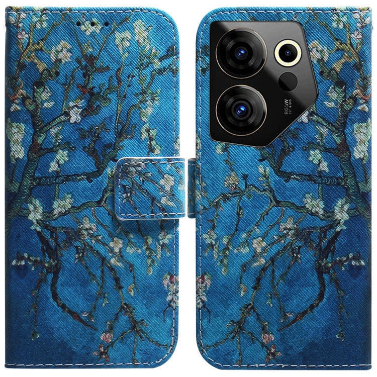 Coloured Drawing Flip Leather Phone Case, For Tecno Camon 20 Premier 5G, For Tecno Camon 20 Pro 5G