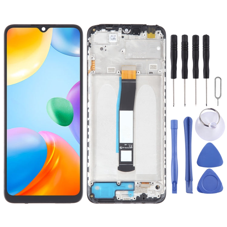 OLED Material LCD Screen For Digitizer Full Assembly with Frame, For Xiaomi Redmi A2, For Xiaomi Redmi A2+, For Xiaomi Poco C40, For Xiaomi Redmi 10 India, For Xiaomi Redmi 10C, For Xiaomi Poco X3 GT