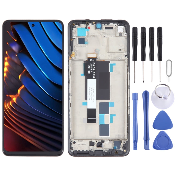 OLED Material LCD Screen For Digitizer Full Assembly with Frame, For Xiaomi Redmi A2, For Xiaomi Redmi A2+, For Xiaomi Poco C40, For Xiaomi Redmi 10 India, For Xiaomi Redmi 10C, For Xiaomi Poco X3 GT