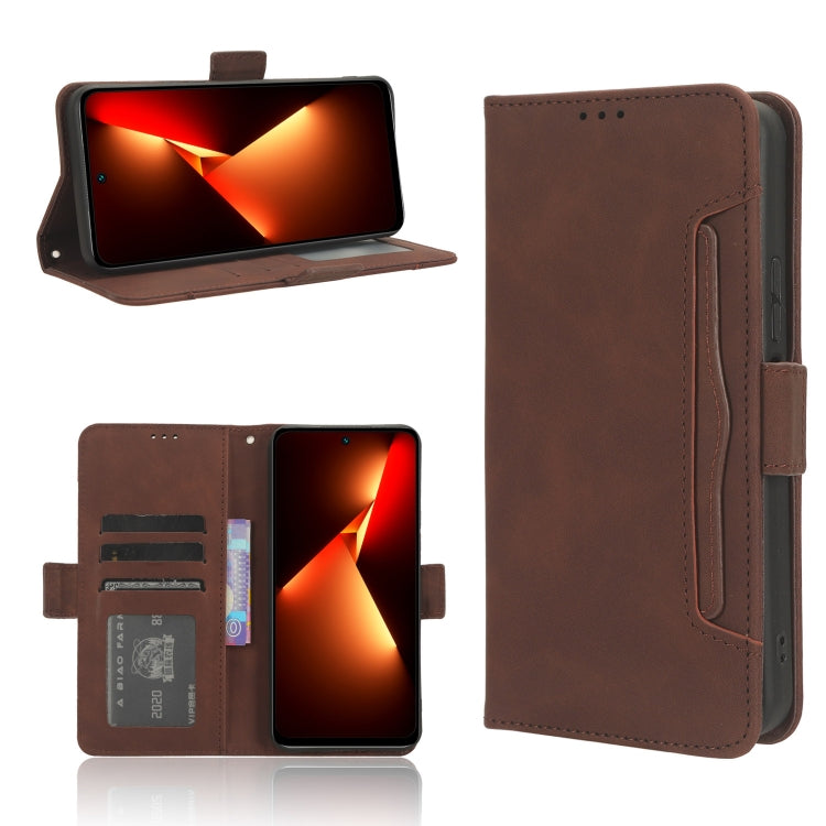 Skin Feel Calf Texture Card Slots Leather Phone Case, For Tecno Camon 20 Premier 5G, For Tecno Camon 20 Pro 5G, For Tecno Camon 20 Pro