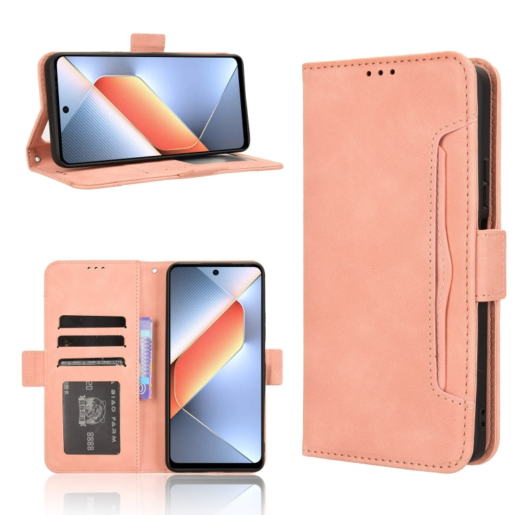 Skin Feel Calf Texture Card Slots Leather Phone Case, For Tecno Spark 30C 4G, For Tecno Spark 20 Pro 5G, For Tecno Camon 30 Premier 5G, For Tecno Pova 6 Neo 4G