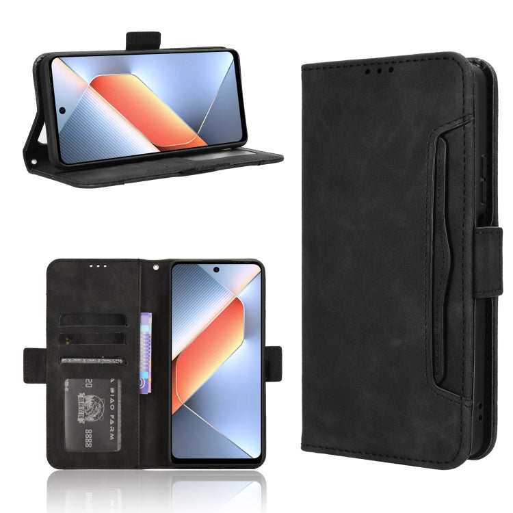Skin Feel Calf Texture Card Slots Leather Phone Case, For Tecno Spark 30C 4G, For Tecno Spark 20 Pro 5G, For Tecno Camon 30 Premier 5G, For Tecno Pova 6 Neo 4G