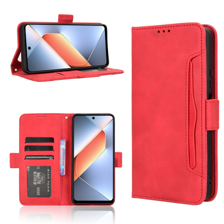Skin Feel Calf Texture Card Slots Leather Phone Case, For Tecno Spark 30C 4G, For Tecno Spark 20 Pro 5G, For Tecno Camon 30 Premier 5G, For Tecno Pova 6 Neo 4G