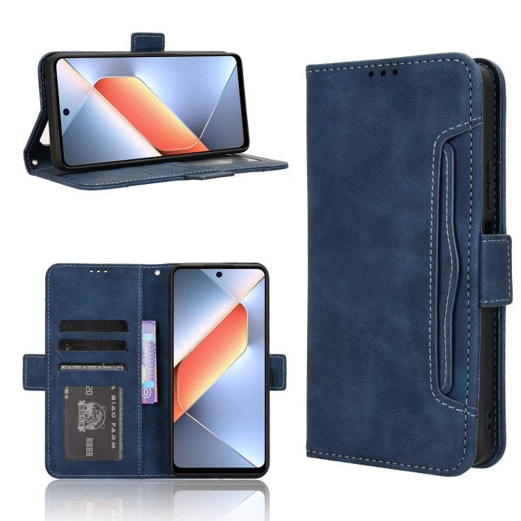 Skin Feel Calf Texture Card Slots Leather Phone Case, For Tecno Spark 30C 4G, For Tecno Spark 20 Pro 5G, For Tecno Camon 30 Premier 5G, For Tecno Pova 6 Neo 4G
