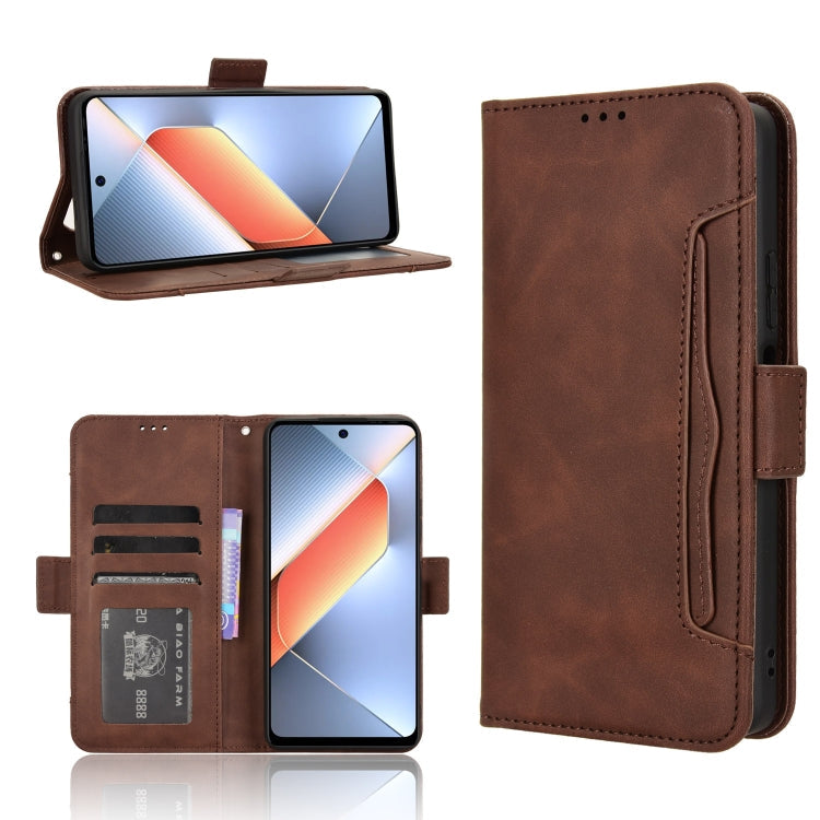 Skin Feel Calf Texture Card Slots Leather Phone Case, For Tecno Spark 30C 4G, For Tecno Spark 20 Pro 5G, For Tecno Camon 30 Premier 5G, For Tecno Pova 6 Neo 4G