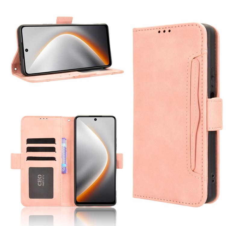 Skin Feel Calf Texture Card Slots Leather Phone Case, For Tecno Pova 7 Ultra 5G, For Tecno Pova 7 4G, For Tecno Spark Go 2 4G, For Tecno Pova Curve 5G