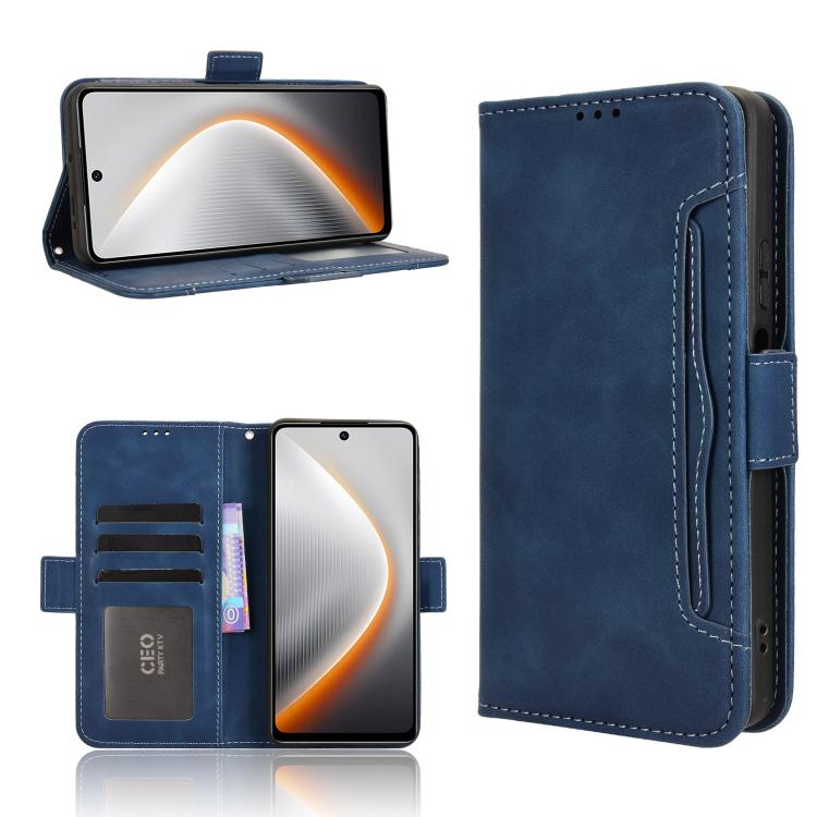 Skin Feel Calf Texture Card Slots Leather Phone Case, For Tecno Pova 7 Ultra 5G, For Tecno Pova 7 4G, For Tecno Spark Go 2 4G, For Tecno Pova Curve 5G