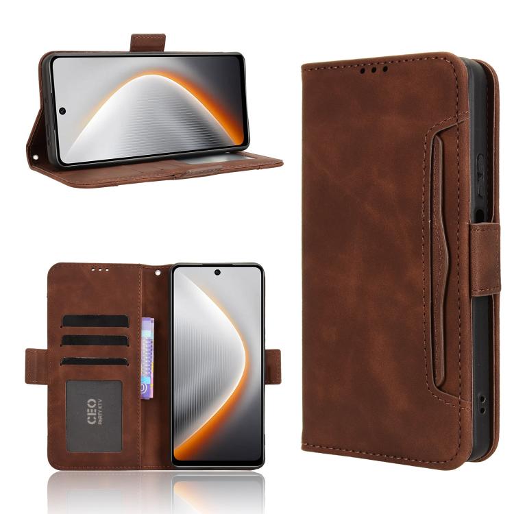 Skin Feel Calf Texture Card Slots Leather Phone Case, For Tecno Pova 7 Ultra 5G, For Tecno Pova 7 4G, For Tecno Spark Go 2 4G, For Tecno Pova Curve 5G