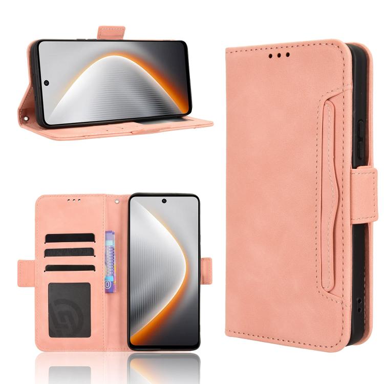 Skin Feel Calf Texture Card Slots Leather Phone Case, For Tecno Pova 7 5G, For Tecno Spark 40 Pro+ 4G, For Tecno Spark 40 Pro 4G, For Tecno Spark 40 4G