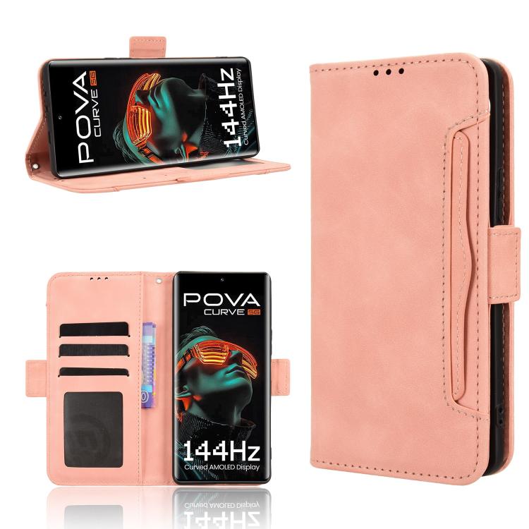 Skin Feel Calf Texture Card Slots Leather Phone Case, For Tecno Pova 7 Ultra 5G, For Tecno Pova 7 4G, For Tecno Spark Go 2 4G, For Tecno Pova Curve 5G