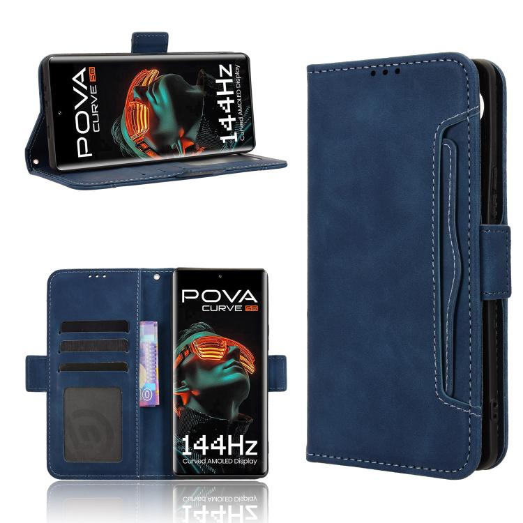 Skin Feel Calf Texture Card Slots Leather Phone Case, For Tecno Pova 7 Ultra 5G, For Tecno Pova 7 4G, For Tecno Spark Go 2 4G, For Tecno Pova Curve 5G