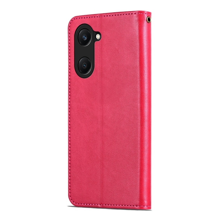 For vivo Y37 / Y37m / Y36t 5G AZNS Sheepskin Texture Flip Leather Phone Case(Red)
