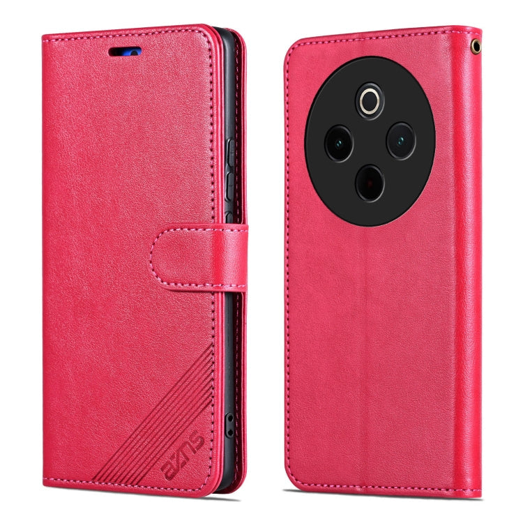 For vivo Y300 Pro AZNS Sheepskin Texture Flip Leather Phone Case(Red)